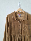 Vintage Corduroy Babydoll Dress (M/L)