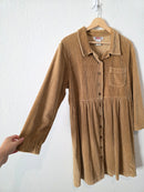 Vintage Corduroy Babydoll Dress (M/L)