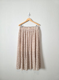 NEW Floral Pleated Midi Skirt (XXL)