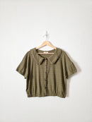 Madewell Collared Button Front Blouse (L)
