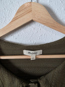 Madewell Collared Button Front Blouse (L)
