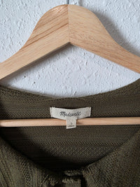 Madewell Collared Button Front Blouse (L)
