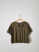 Madewell Collared Button Front Blouse (L)