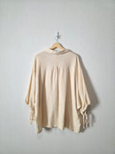 POL Cream Gauze Oversized Top (L)