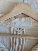 POL Cream Gauze Oversized Top (L)
