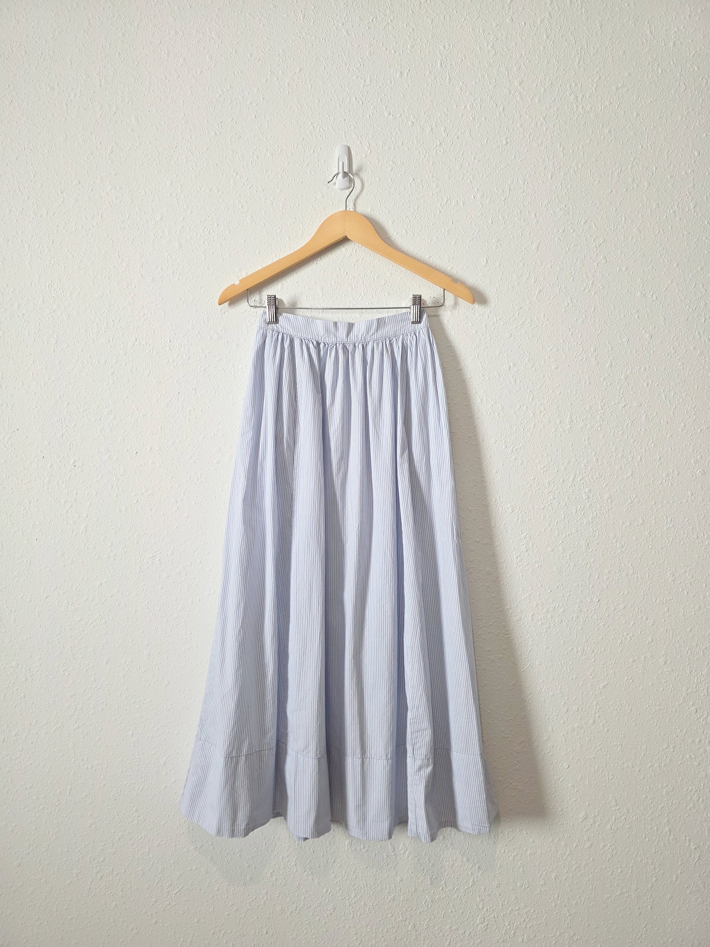 Aerie Striped Cotton Maxi Skirt (XS)