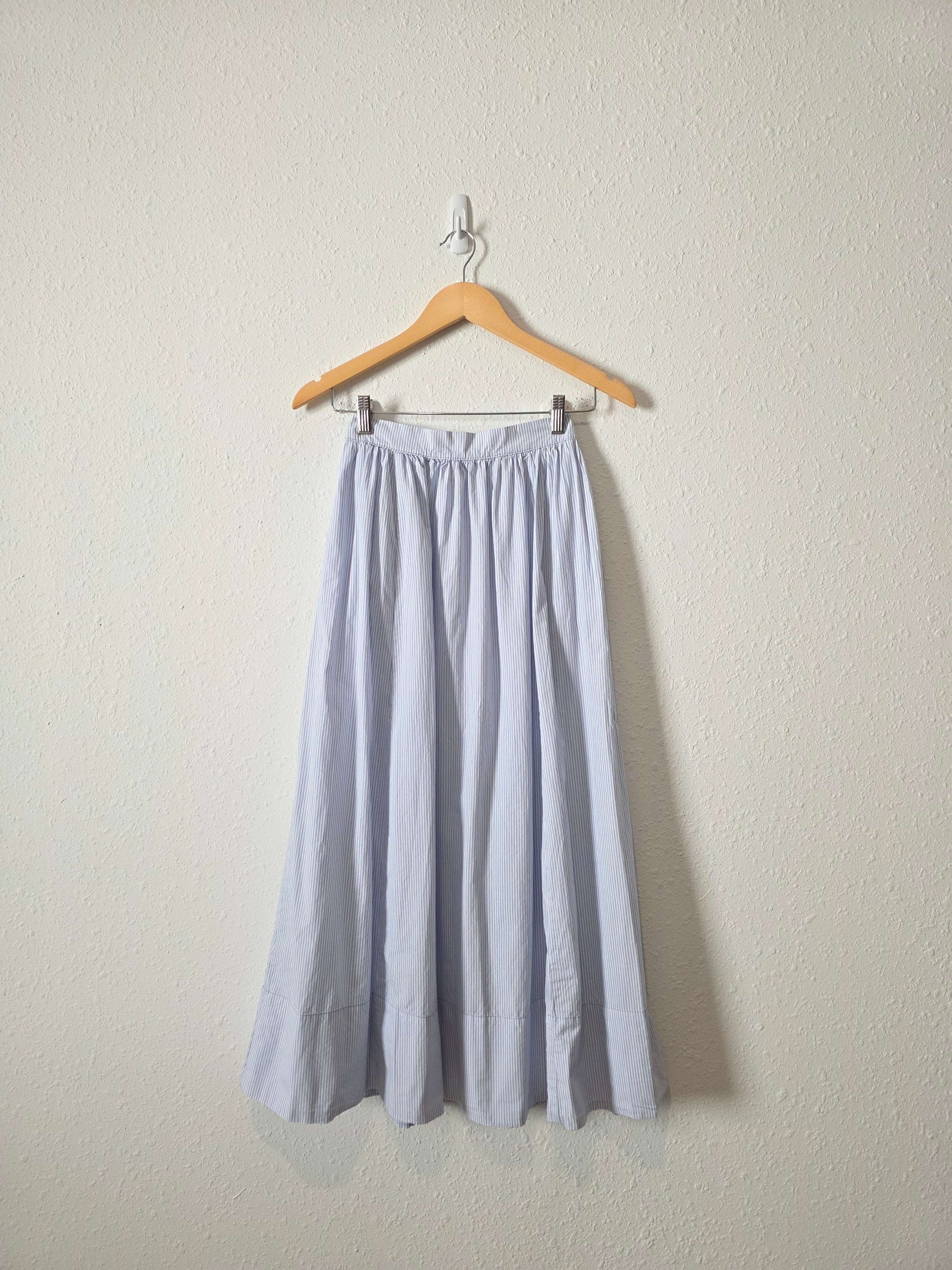 Aerie Striped Cotton Maxi Skirt (XS)