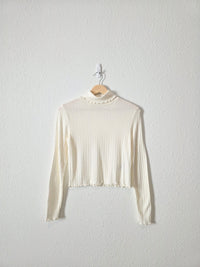 Madewell Ribbed Turtleneck Top (S)