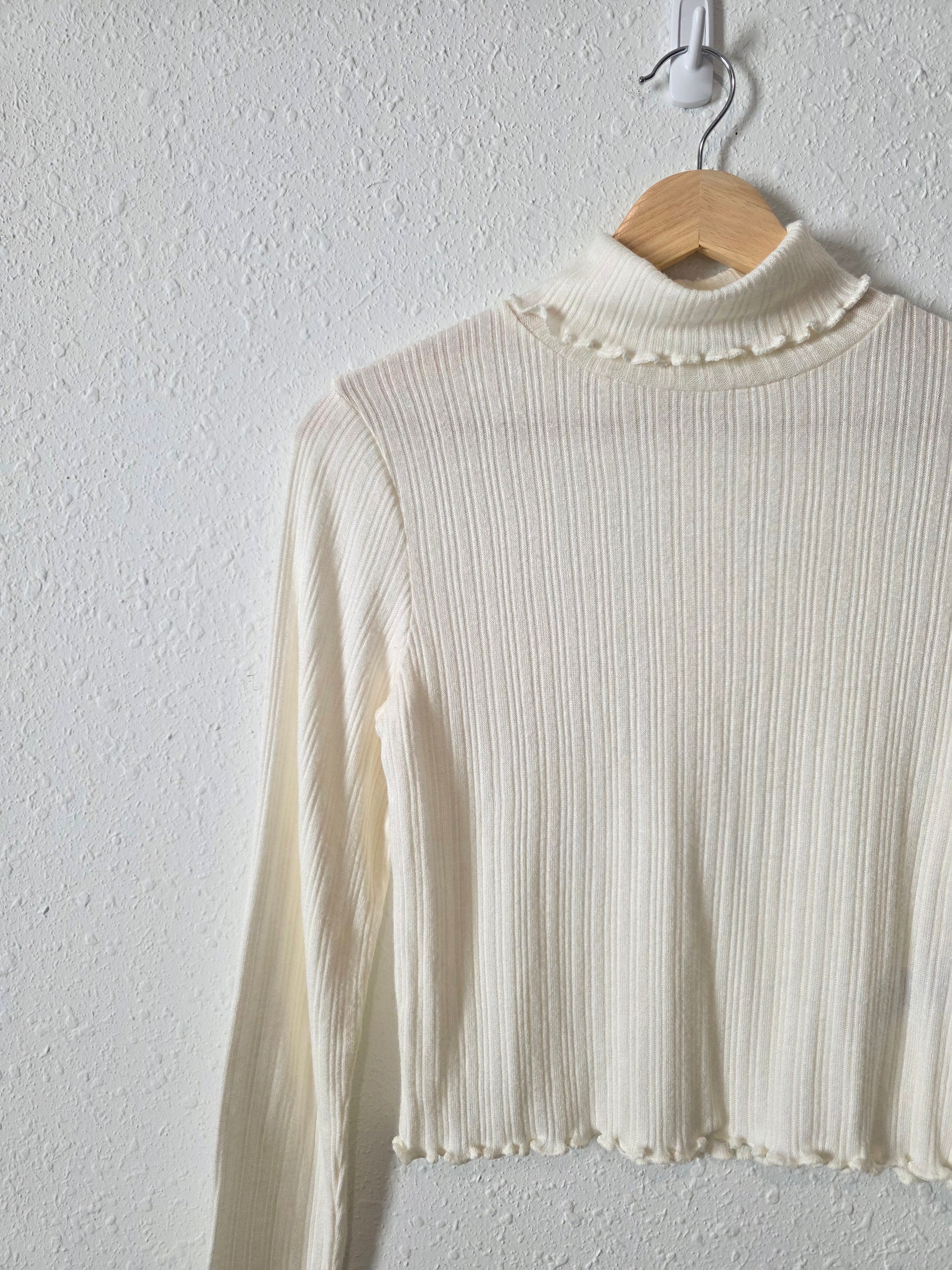 Madewell Ribbed Turtleneck Top (S)