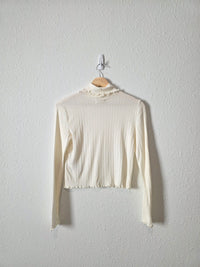 Madewell Ribbed Turtleneck Top (S)
