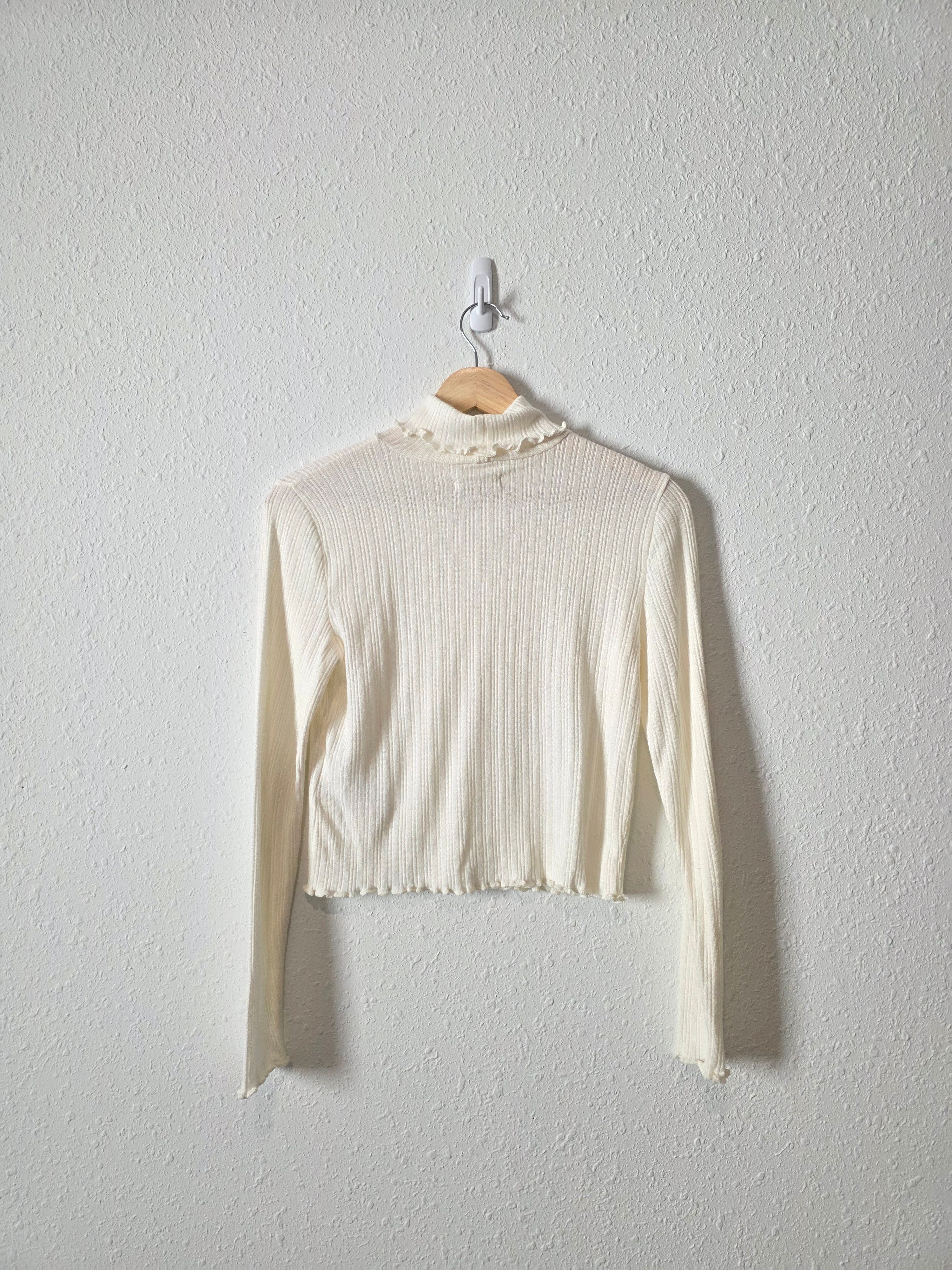 Madewell Ribbed Turtleneck Top (S)