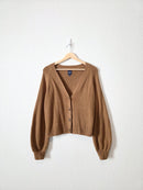 Gap Brown Balloon Sleeve Cardigan (M)