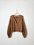 Gap Brown Balloon Sleeve Cardigan (M)