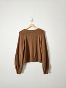 Gap Brown Balloon Sleeve Cardigan (M)
