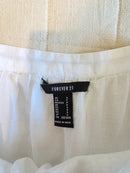 White Embroidered Maxi Skirt (S)
