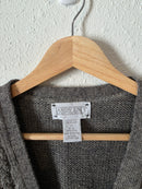 Vintage Cable Knit Wool Vest (M)