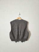 Vintage Cable Knit Wool Vest (M)