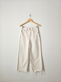 Madewell Ecru Wide Leg Jeans (25)