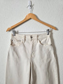 Madewell Ecru Wide Leg Jeans (25)