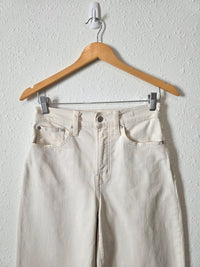 Madewell Ecru Wide Leg Jeans (25)