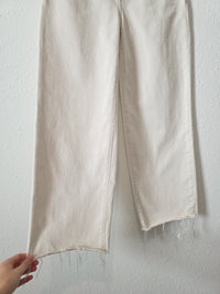 Madewell Ecru Wide Leg Jeans (25)