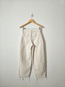 Madewell Ecru Wide Leg Jeans (25)