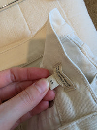 Madewell Ecru Wide Leg Jeans (25)