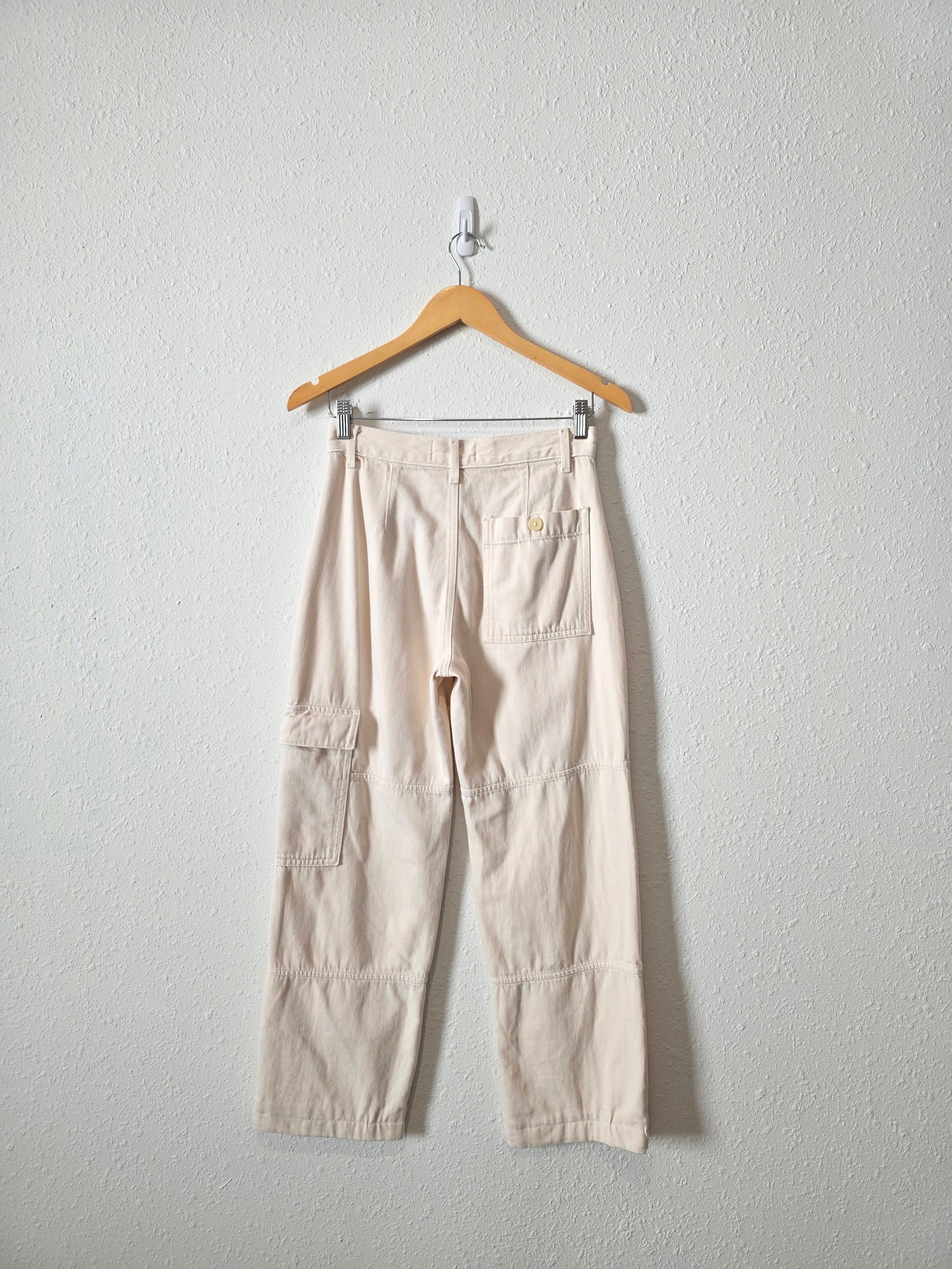 Reformation Ecru Utility Pants (24)