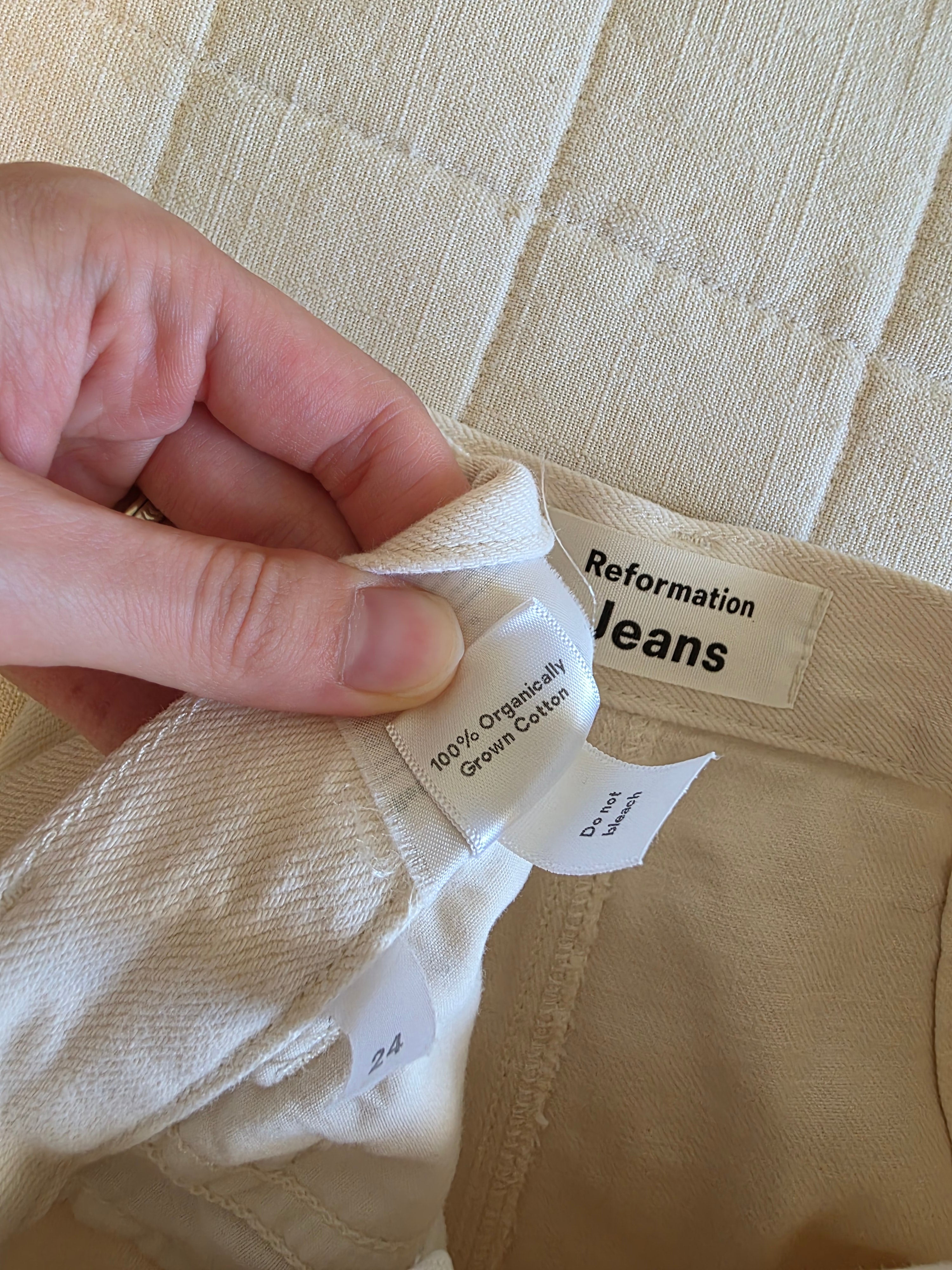 Reformation Ecru Utility Pants (24)