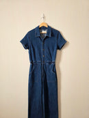 Kancan Wide Leg Denim Jumpsuit (L)