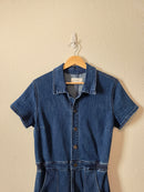 Kancan Wide Leg Denim Jumpsuit (L)