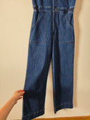 Kancan Wide Leg Denim Jumpsuit (L)