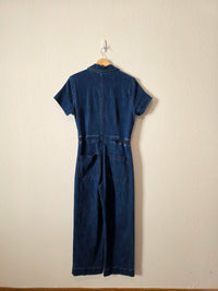 Kancan Wide Leg Denim Jumpsuit (L)