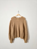 J.Crew Fuzzy Puff Sleeve Sweater (XL)