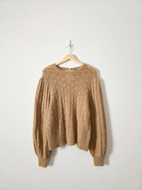 J.Crew Fuzzy Puff Sleeve Sweater (XL)