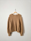 J.Crew Fuzzy Puff Sleeve Sweater (XL)