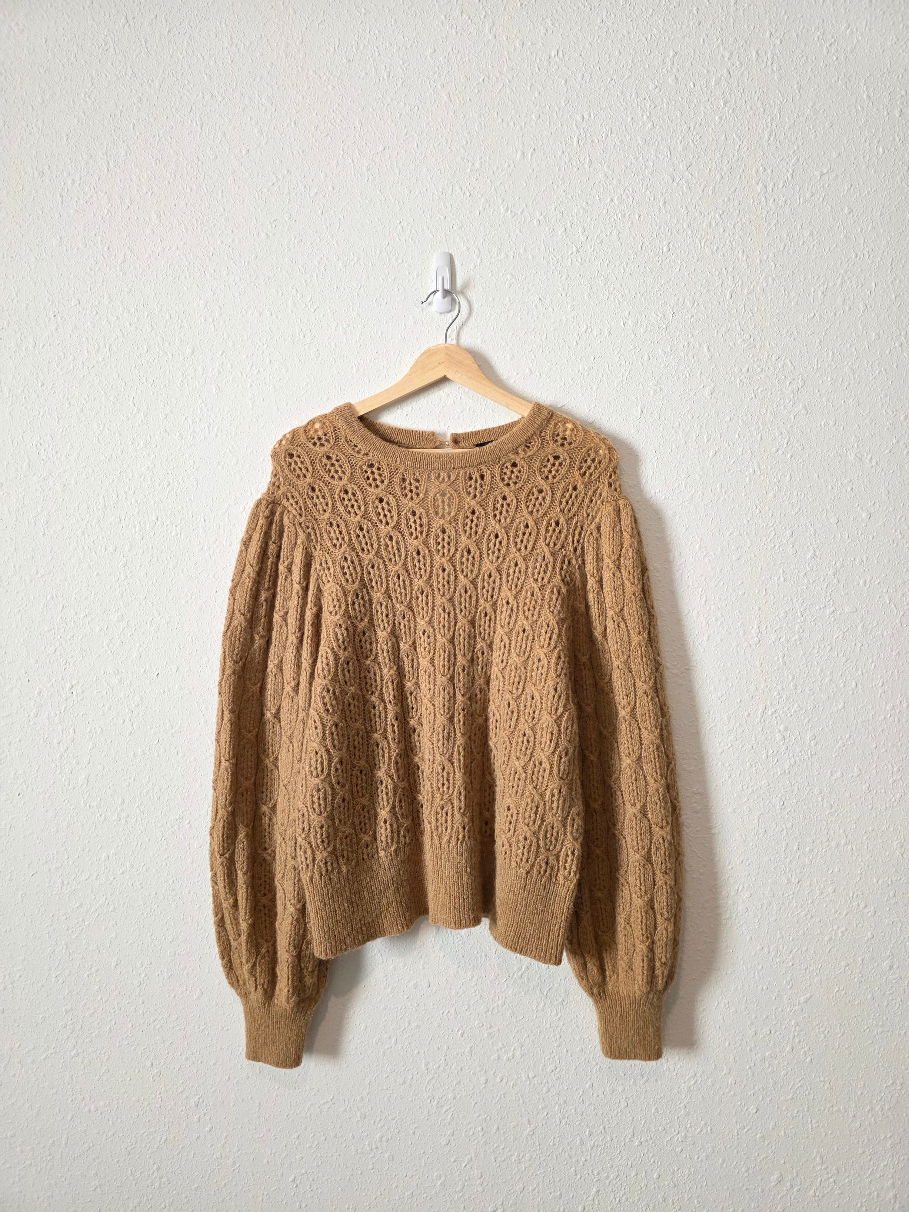 J.Crew Fuzzy Puff Sleeve Sweater (XL)