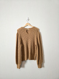 J.Crew Fuzzy Puff Sleeve Sweater (XL)