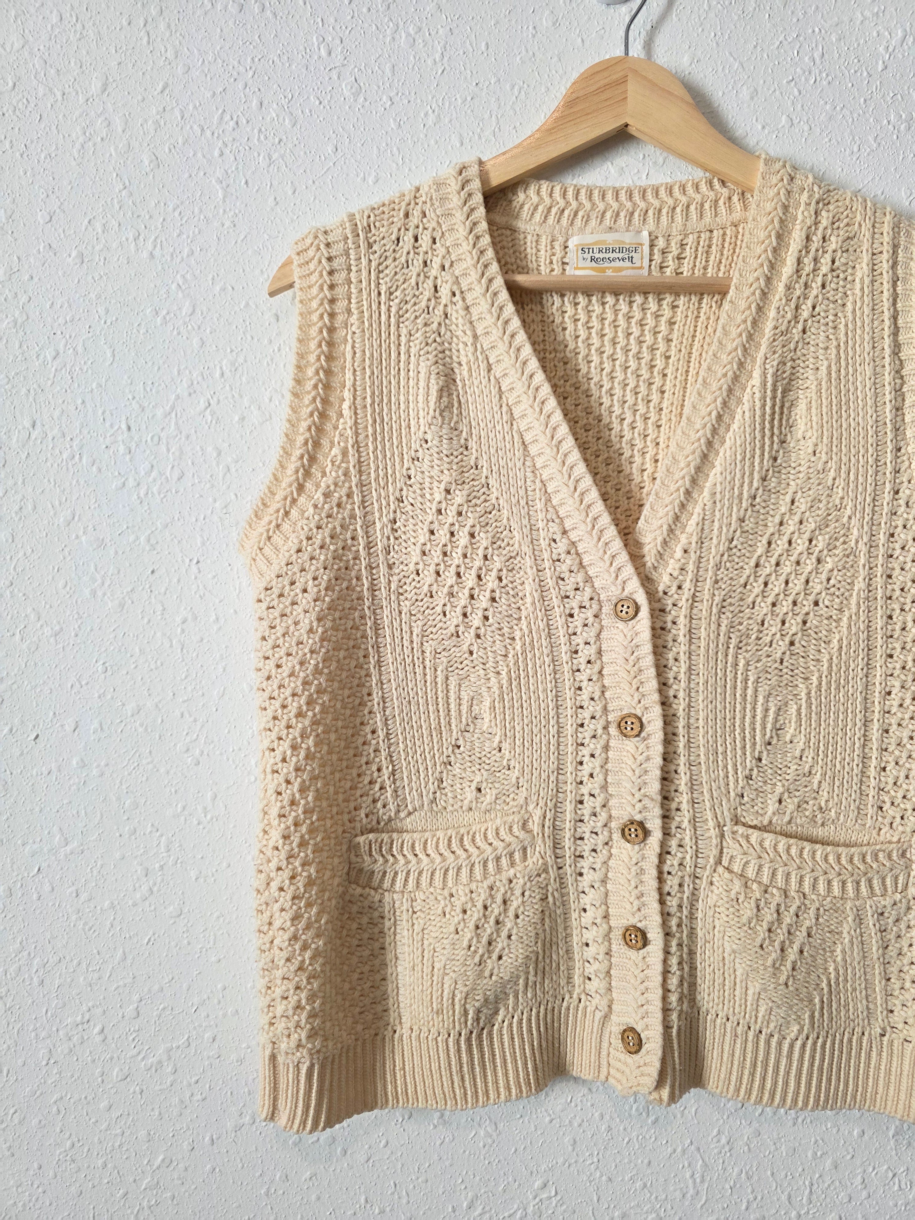 Vintage Knit Sweater Vest (M)