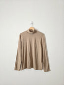 J.Crew Neutral Turtleneck Top (L)