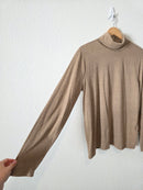J.Crew Neutral Turtleneck Top (L)