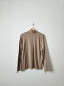 J.Crew Neutral Turtleneck Top (L)