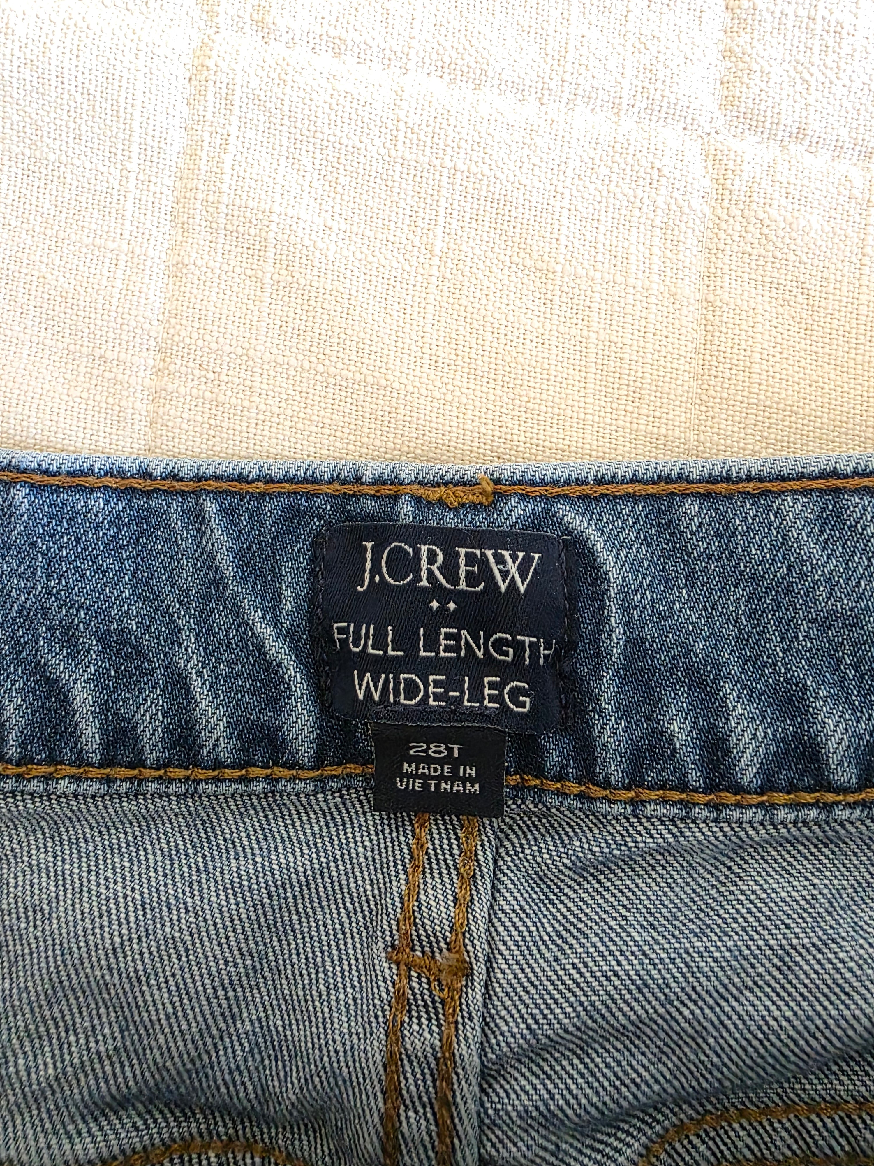 J.Crew Wide Leg Jeans (28 tall)