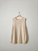 Cream Cotton Knit Tank (XL tall)