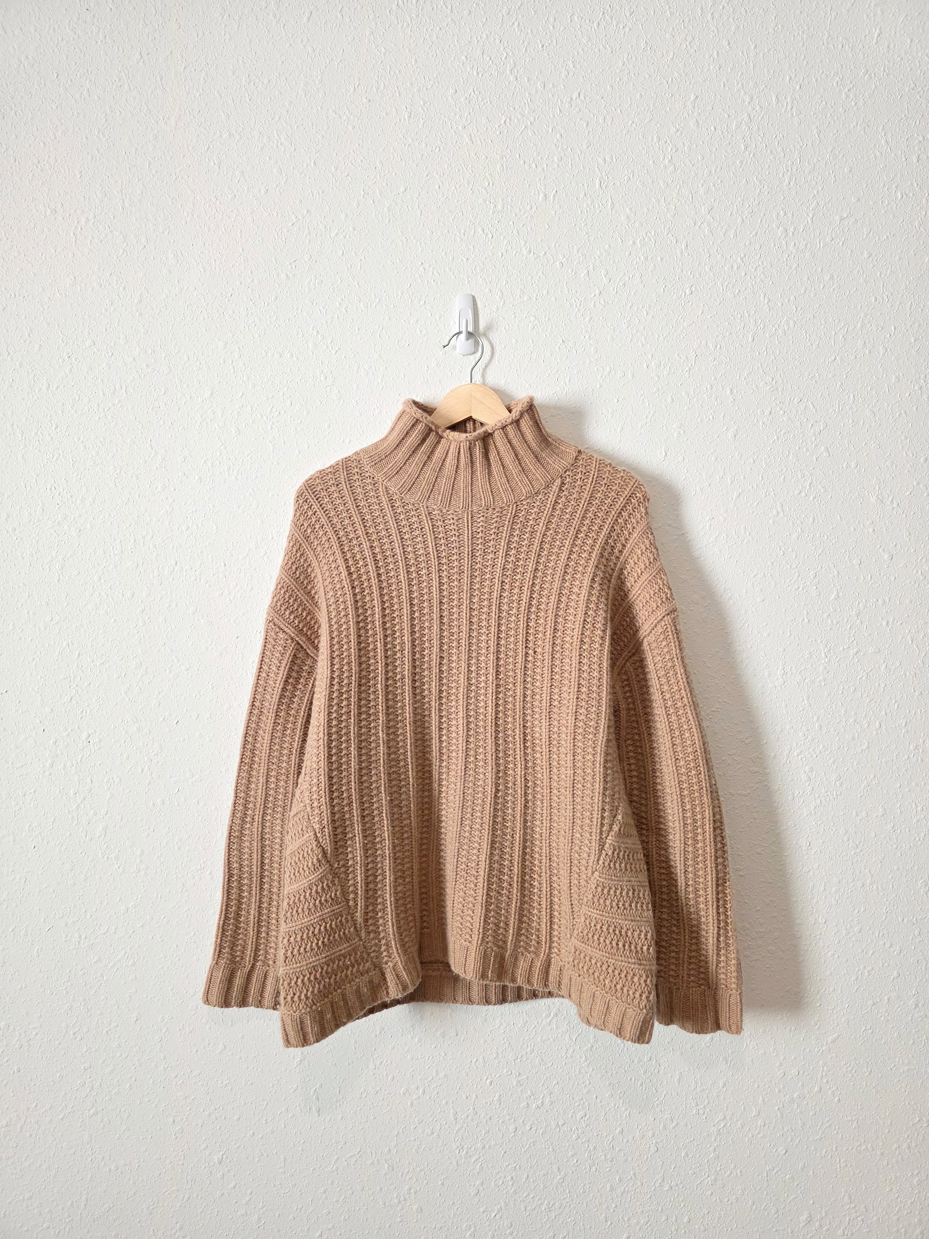 Garnet Hill Chunky Cashmere Sweater (M)