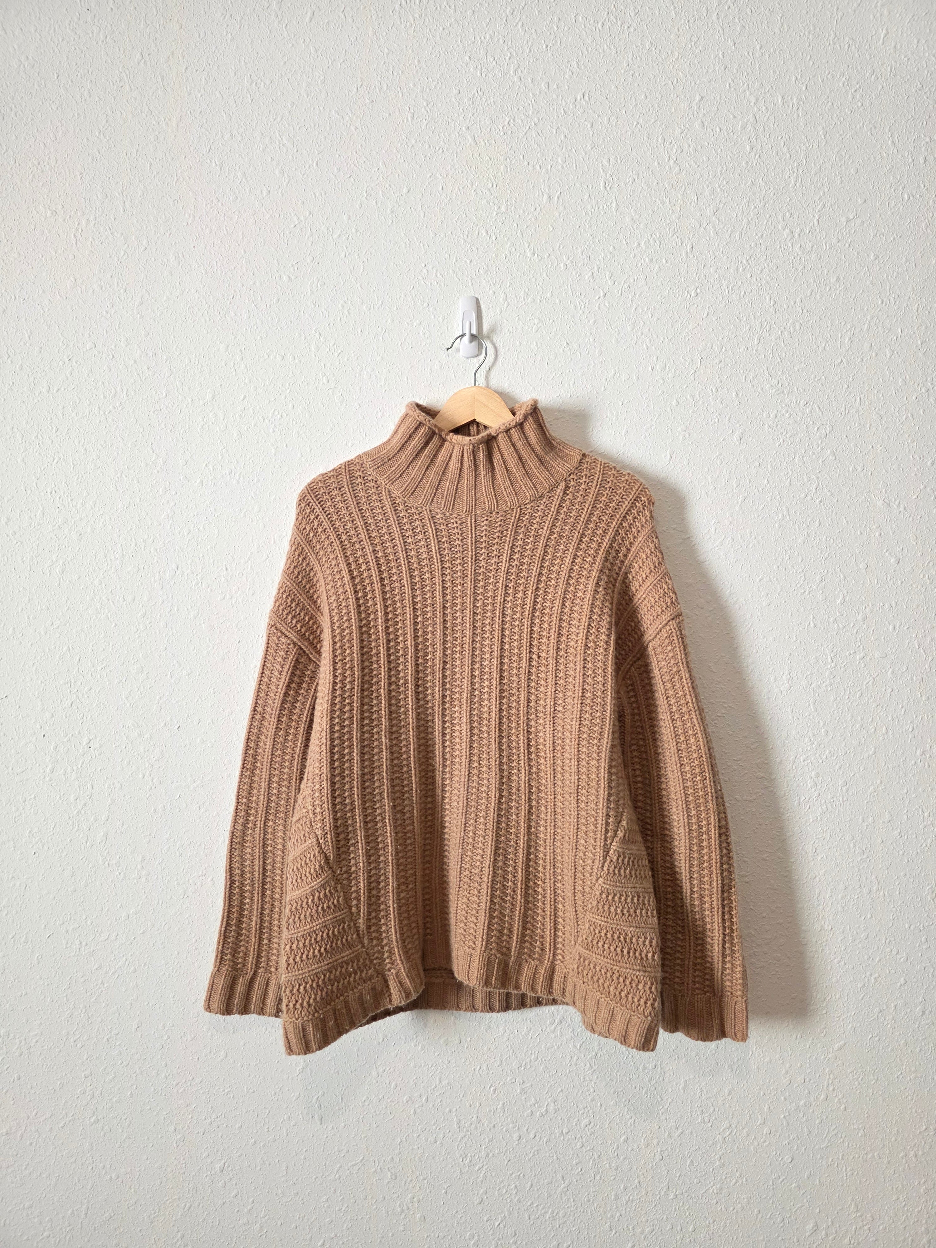 Garnet Hill Chunky Cashmere Sweater (M)