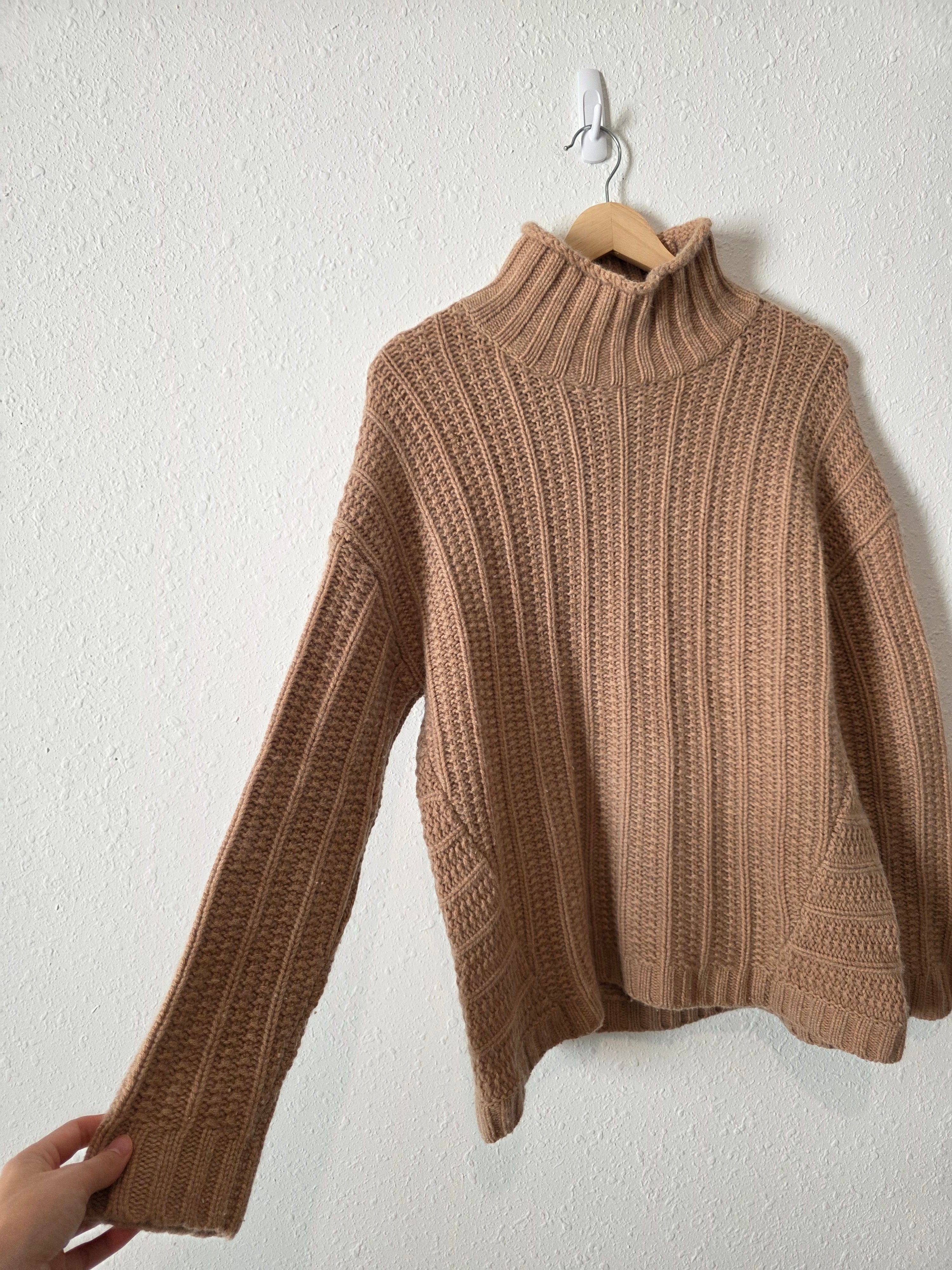 Garnet Hill Chunky Cashmere Sweater (M)