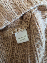 Garnet Hill Chunky Cashmere Sweater (M)