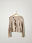 NEW Gap Linen Tie Front Top (S)