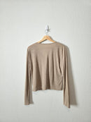 NEW Gap Linen Tie Front Top (S)